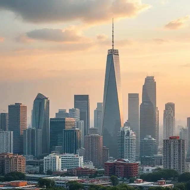 Modern cityscape representing financial growth