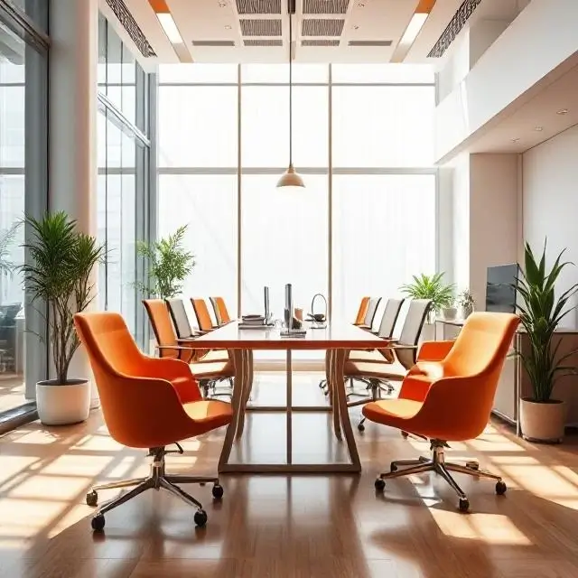 Employees at a company retreat