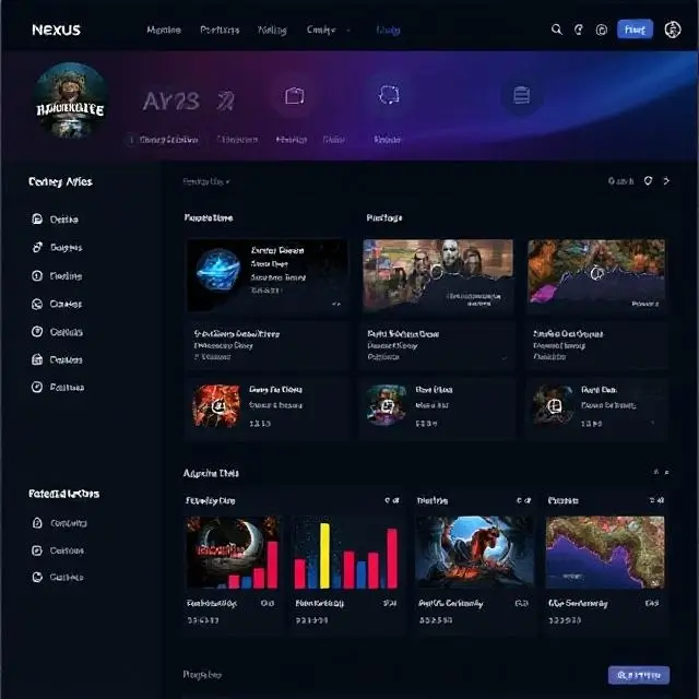 Screenshot of the fictional Nexus Portfolio System